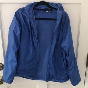 Periwinkle Northface Fleece Lined Raincoat